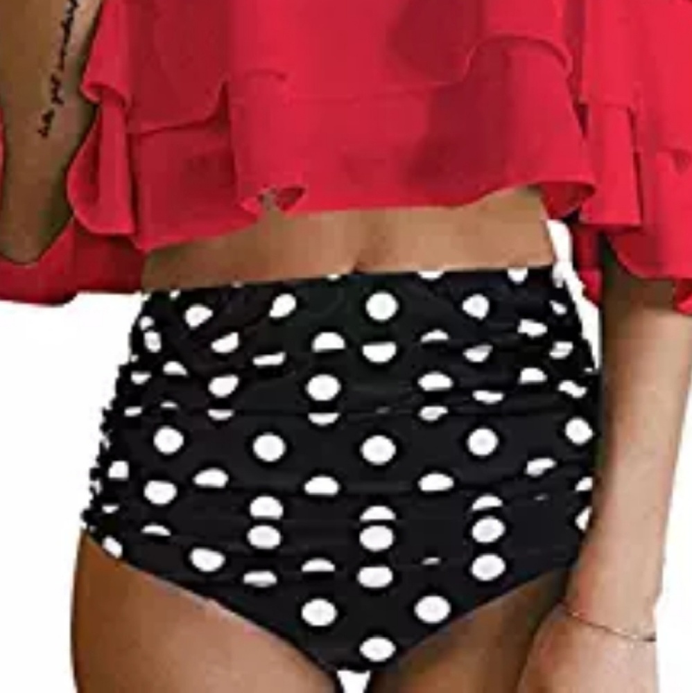 High Waste Swimsuit Bottoms